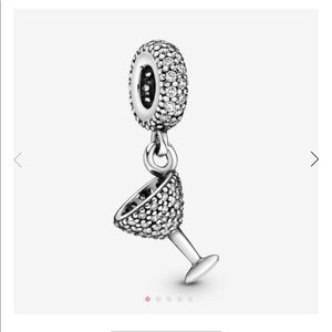 Cocktail Glass Dangle Pandora Charm